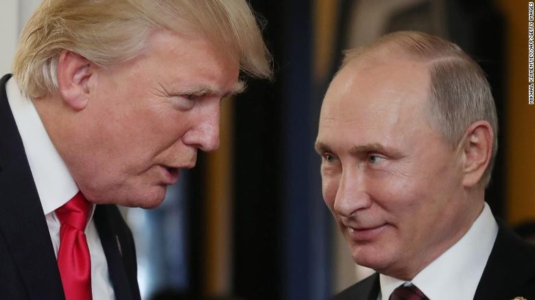 Tổng thống Mỹ Trump và Tổng thống Nga Putin. Ảnh: Getty