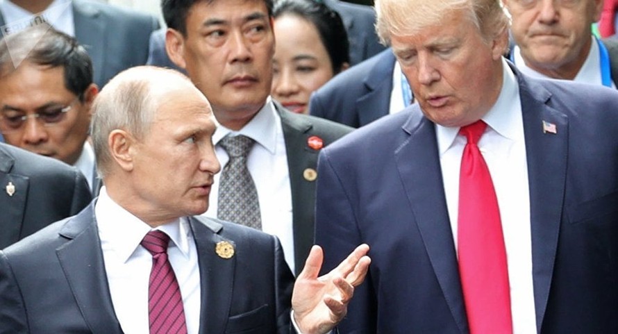 Tổng thống Nga Vladimir Putin và Tổng thống Mỹ Donald Trump. Ảnh: Sputnik