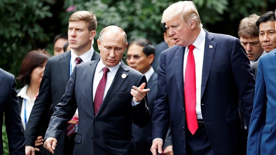 Tổng thống Nga Putin và Tổng thống Mỹ Trump. Ảnh: Reuters