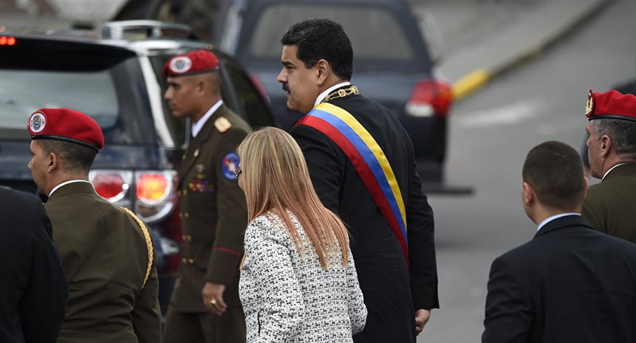 Tổng thống Nicolas Maduro và phu nhân. Ảnh: AFP
