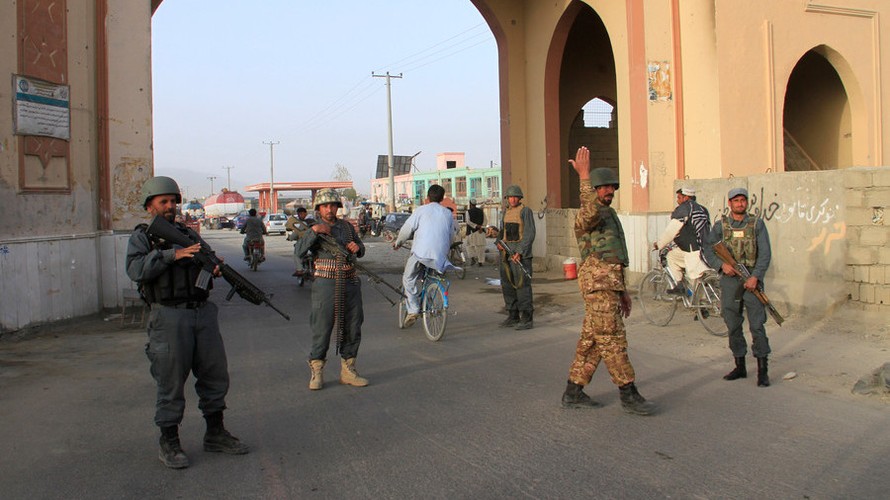 Cảnh sát Afghanistan tại tỉnh Ghazni. Ảnh: Reuters