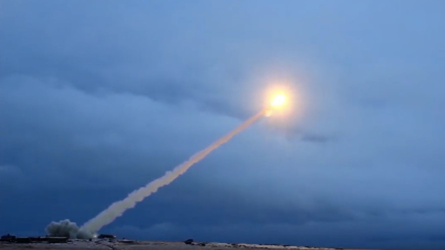 Nga phóng thử tên lửa Burevestnik. Ảnh: Sputnik