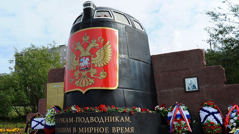 Đài tưởng niệm ở Murmansk - nơi tưởng nghiệm các quân nhân Hải quân Nga thiệt mạng trong thời bình. Ảnh: Sputnik