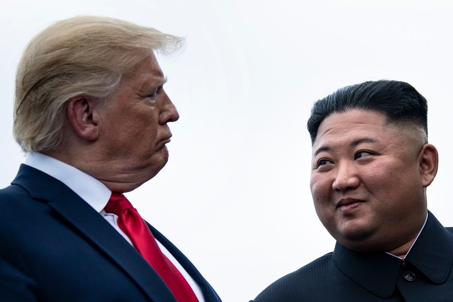 Tổng thống Mỹ Donald Trump và Chủ tịch Triều Tiên Kim Jong-un. Ảnh: Getty