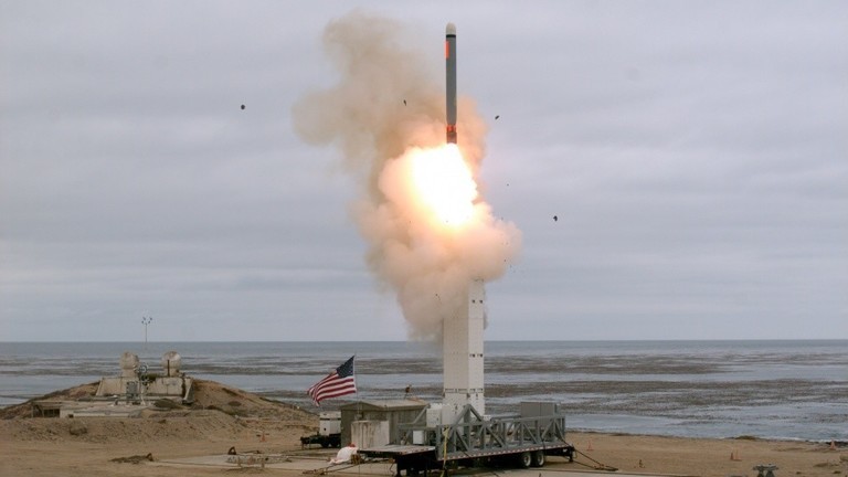 Vụ thử tên lửa ngày 18/8 của Mỹ. Ảnh cắt từ video