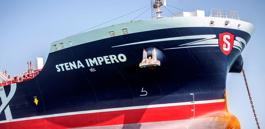 Tàu chở dầu treo cờ Anh Stena Impero. Ảnh: Reuters