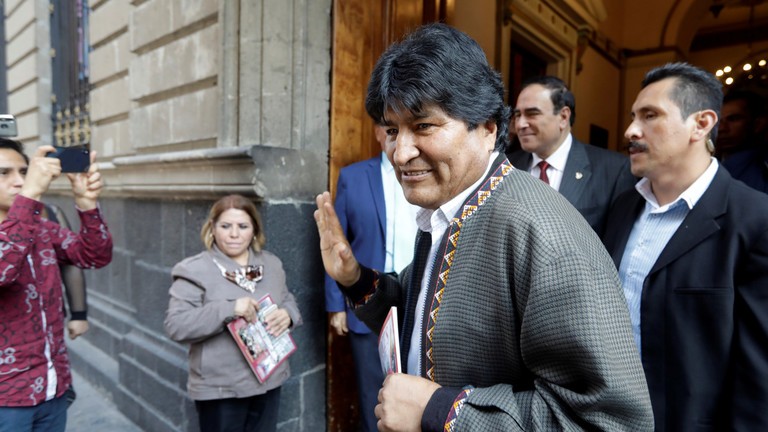 Ông Morales ở Mexico. Ảnh: Reuters