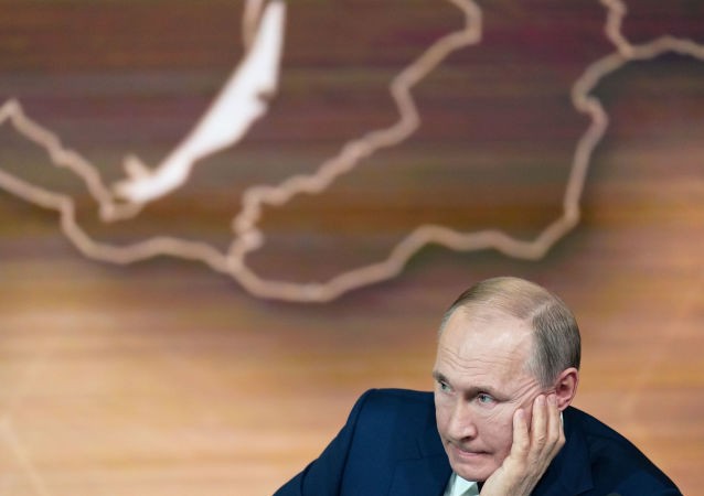 Ông Putin trong cuộc họp báo chiều 19/12. Ảnh: Sputnik