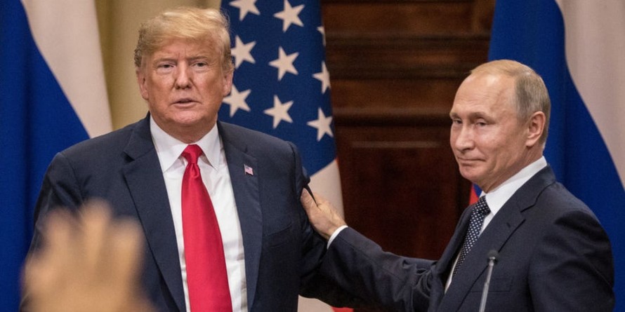 Tổng thống Nga Putin và Tổng thống Mỹ Trump. Ảnh: Getty