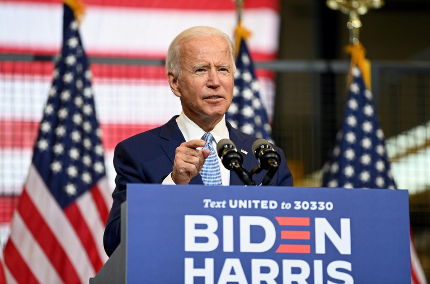 Cựu Phó Tổng thống Joe Biden phát biểu trong cuộc vận động ngày 31/8 ở Pennsylvania. Ảnh: Reuters