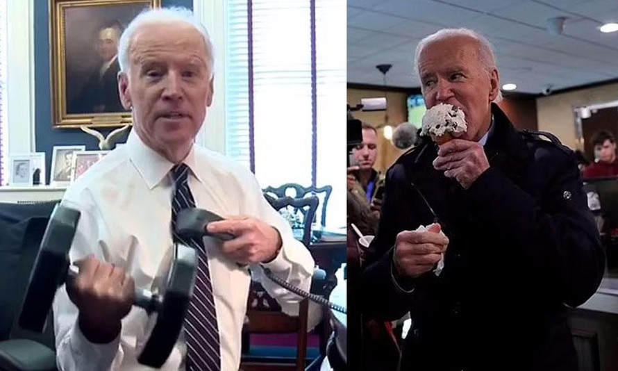 Ông Biden thường tập tạ buổi sáng, đặc biệt thích đồ ngọt