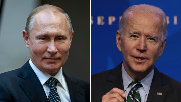 Tổng thống Nga Putin và Tổng thống Mỹ Biden. Ảnh: RT