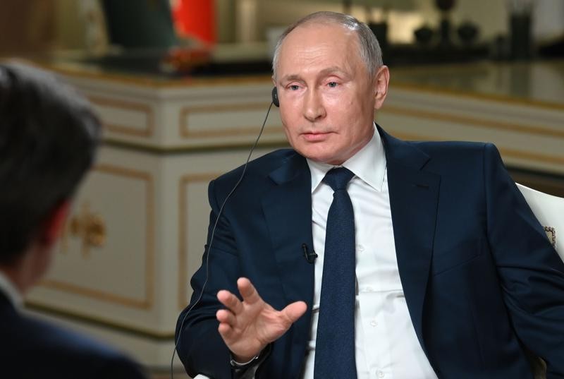 Ông Putin trong cuộc phỏng vấn với NBC. Ảnh: AP