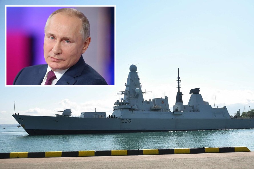 Ông Putin nói Mỹ đứng đằng sau vụ tàu khu trục Anh đi vào vùng biển ngoài khơi Crimea