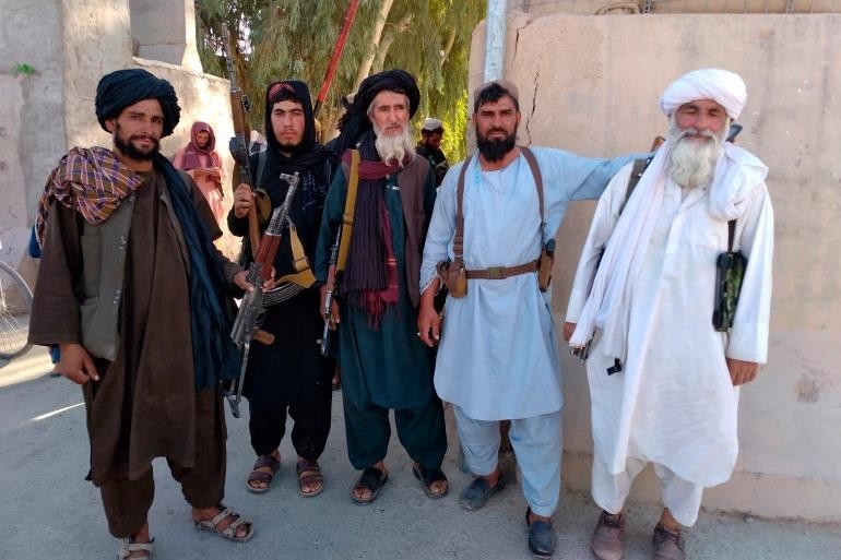 Các chiến binh Taliban ở thành phố Farah. Ảnh: AP