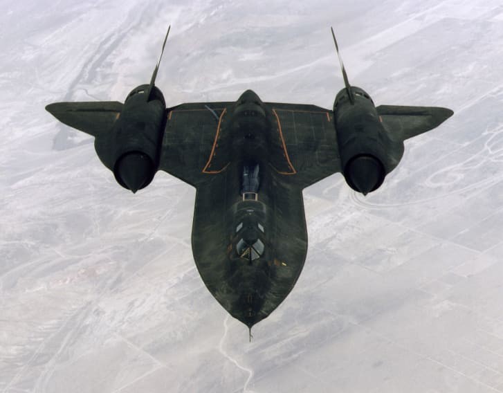 Một chiếc Blackbird SR-71 bay huấn luyện năm 1997. Ảnh: NASA.