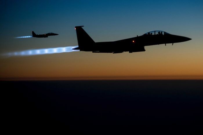 Máy bay chiến đấu Mỹ trên bầu trời Iraq. Ảnh: US Air Force.