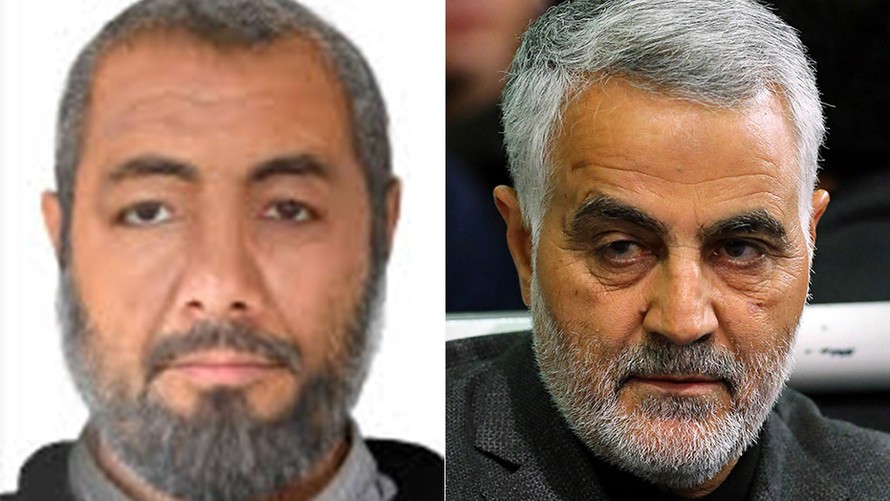 Ông Abdul Reza Shahla’i (trái) và ông Qassem Soleimani. Nguồn: AP.