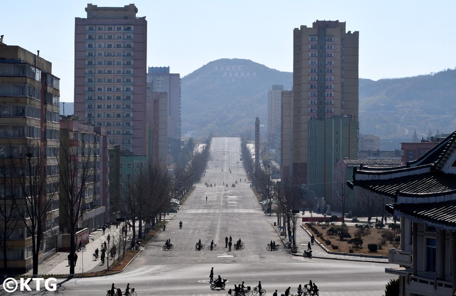 Thành phố biên giới Kaesong của Triều Tiên. Ảnh: KTC.