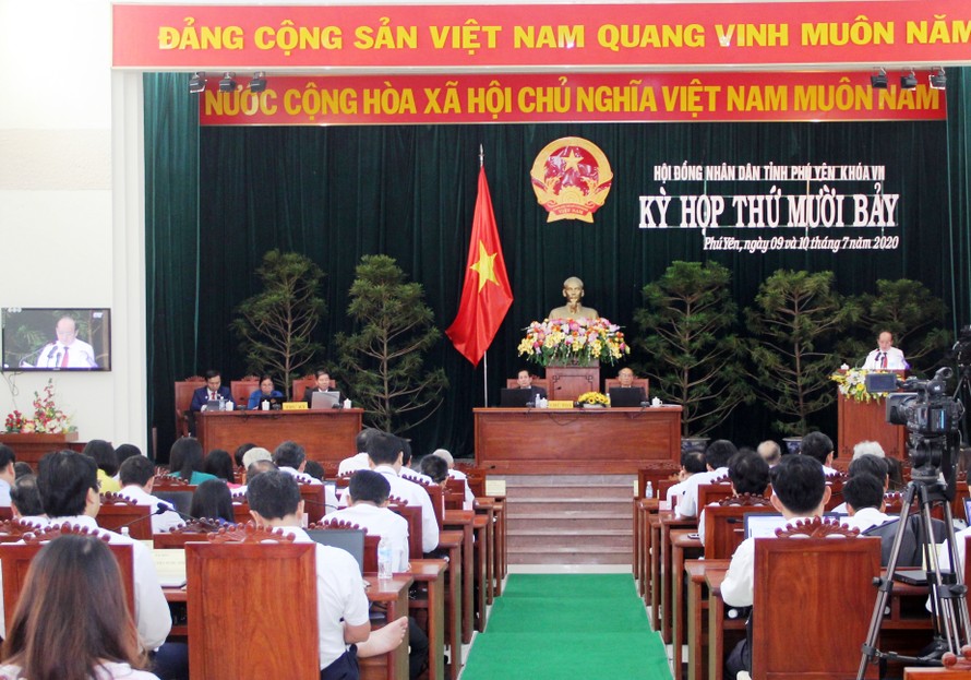 Quang cảnh kỳ họp HĐND tỉnh Phú Yên lần thứ 17.