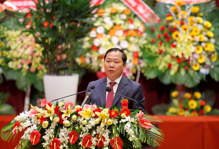 Ông Nguyễn Phi Long - Phó Chủ tịch UBND tỉnh Bình Định báo cáo tổng kết.