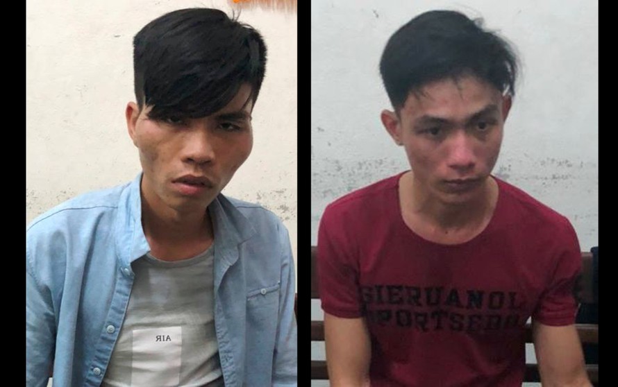 Trần Quốc Lĩnh (trái) và Phan Văn Phúc (phải) trộm hơn 1 tỷ đồng khi chủ nhà đi chúc Tết