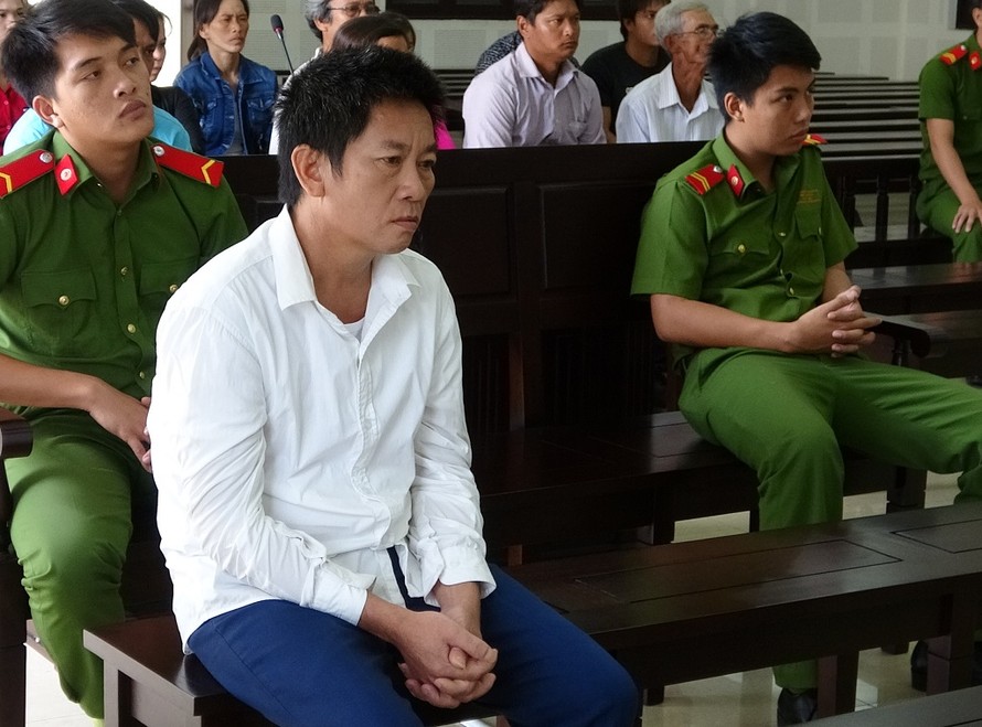 Bị cáo Lê Văn Hữu tại tòa