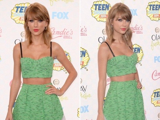 Taylor Swift đẹp như búp bê Barbie trên thảm đỏ TCA 2014