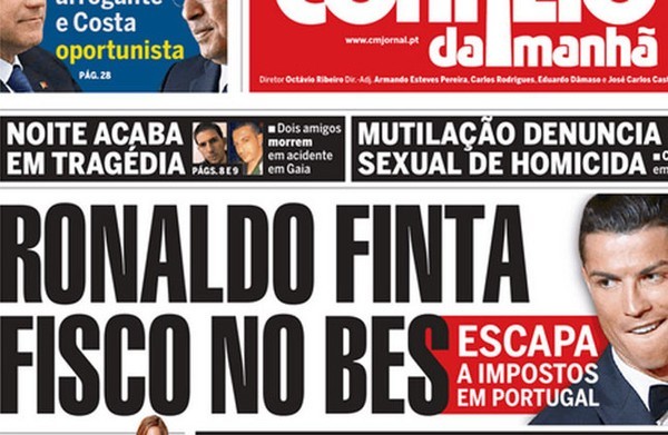 Ronaldo bị cáo buộc trốn thuế ở Bồ Đào Nha.