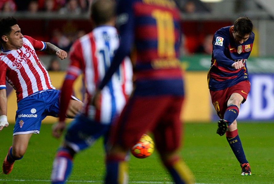 Messi cán mốc 301 bàn tại La Liga.