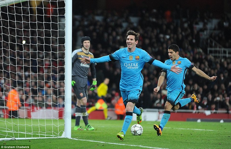 Messi đã có tổng cộng 8 bàn thắng vào lưới Arsenal.