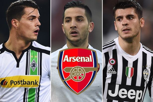 Arsenal tính mua cả Kostas Manolas, Granit Xhaka và Alvaro Morata.