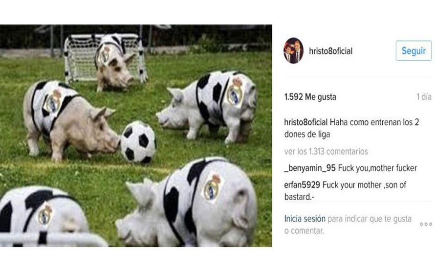 Hristo Stoichkov mỉa mai Real Madrid như những chú lợn.