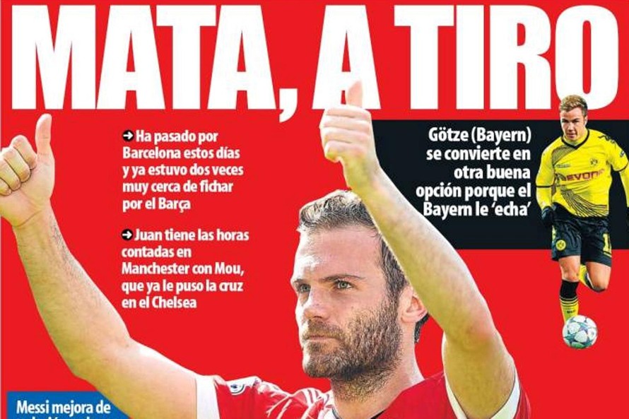 Mata sẵn sàng chuồn khỏi M.U để gia nhập Barcelona.