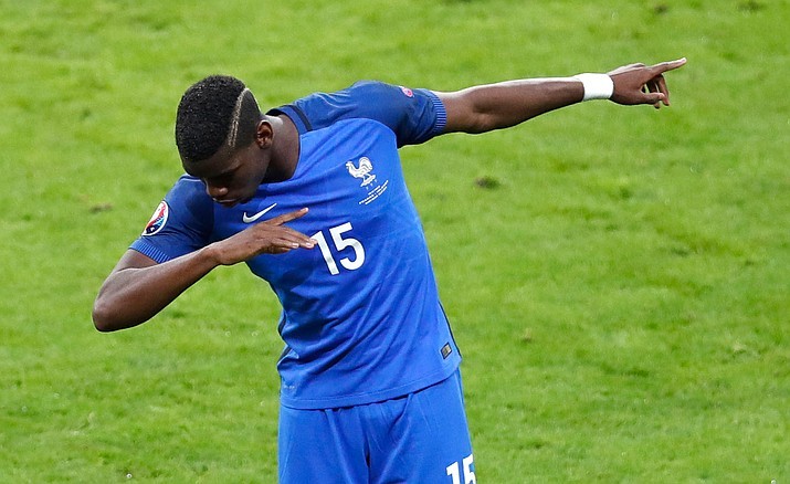 Pogba đã có bàn thắng đầu tiên cho Pháp ở Euro 2016.