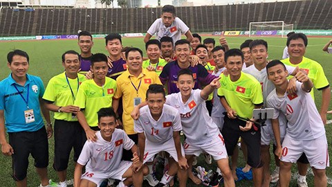 U16 Việt Nam giành vé vào bán kết giải U16 Đông Nam Á 2016.