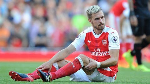 Ramsey sẽ nghỉ 3 tuần vì chấn thương.