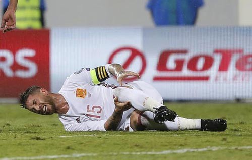 Sergio Ramos dính chấn thương nặng.