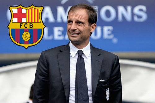 Allegri ứng cử thay Enrique dẫn dắt Barcelona.