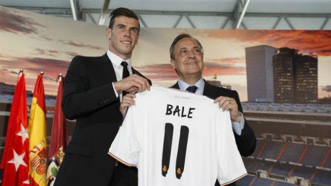 Real Madrid thách giá Bale lên tới 180 triệu bảng.