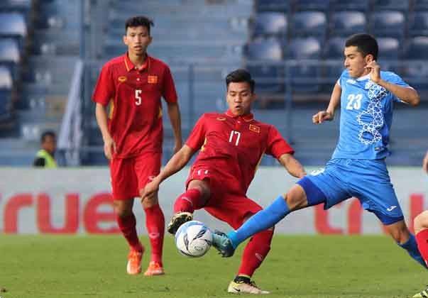 U23 Việt Nam và U23 Uzbekistan.
