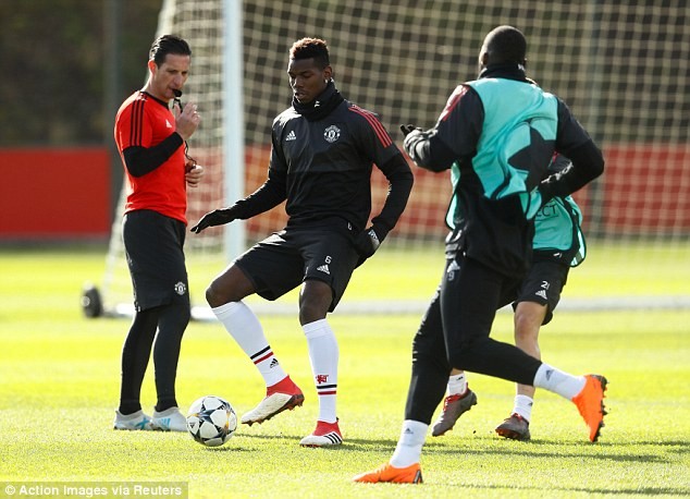 Pogba đã trở lại tập luyện cùng các đồng đội.