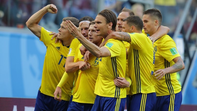 Thụy Điển lần đầu vào tứ kết World Cup sau 24 năm