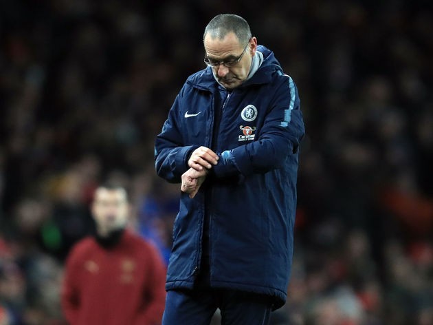  HLV Maurizio Sarri của Chelsea.