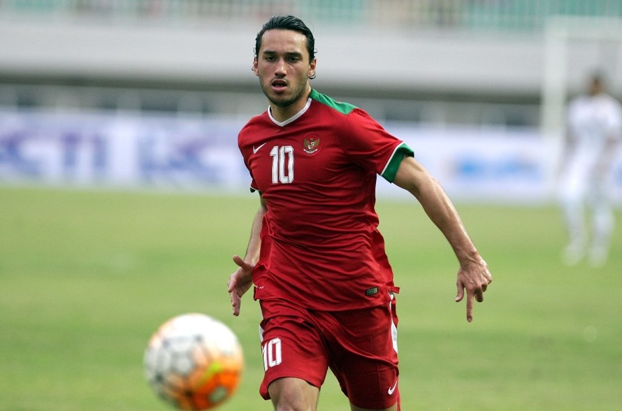 Tiền đạo Ezra Walian của U23 Indonesia.