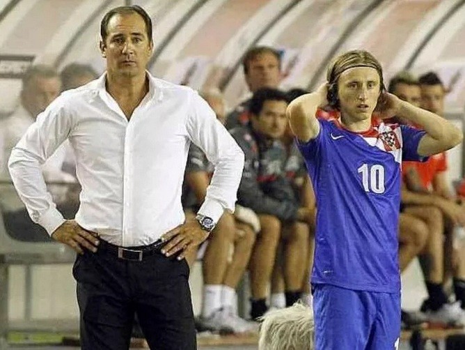HLV Igor Stimac từng làm thầy của Luka Modric ở ĐT Croatia.