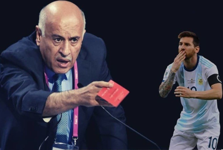Ông Jibril Rajoub nhận án phạt nặng vì xúc phạm Messi.