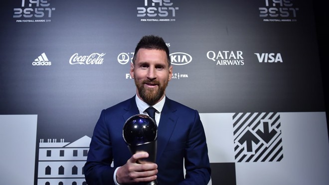 Lionel Messi lần đầu tiên giành giải FIFA The Best 2019.