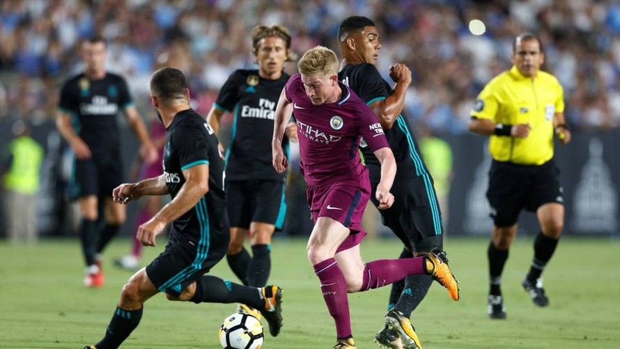 Man City từng thắng Real Madrid 4-1 ở ICC Cup 2019.
