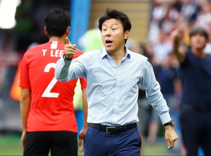 HLV Shin Tae-yong từng cùng ĐT Hàn Quốc dự World Cup 2018.